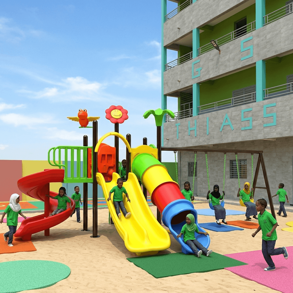 Aire de jeux pour les élèves