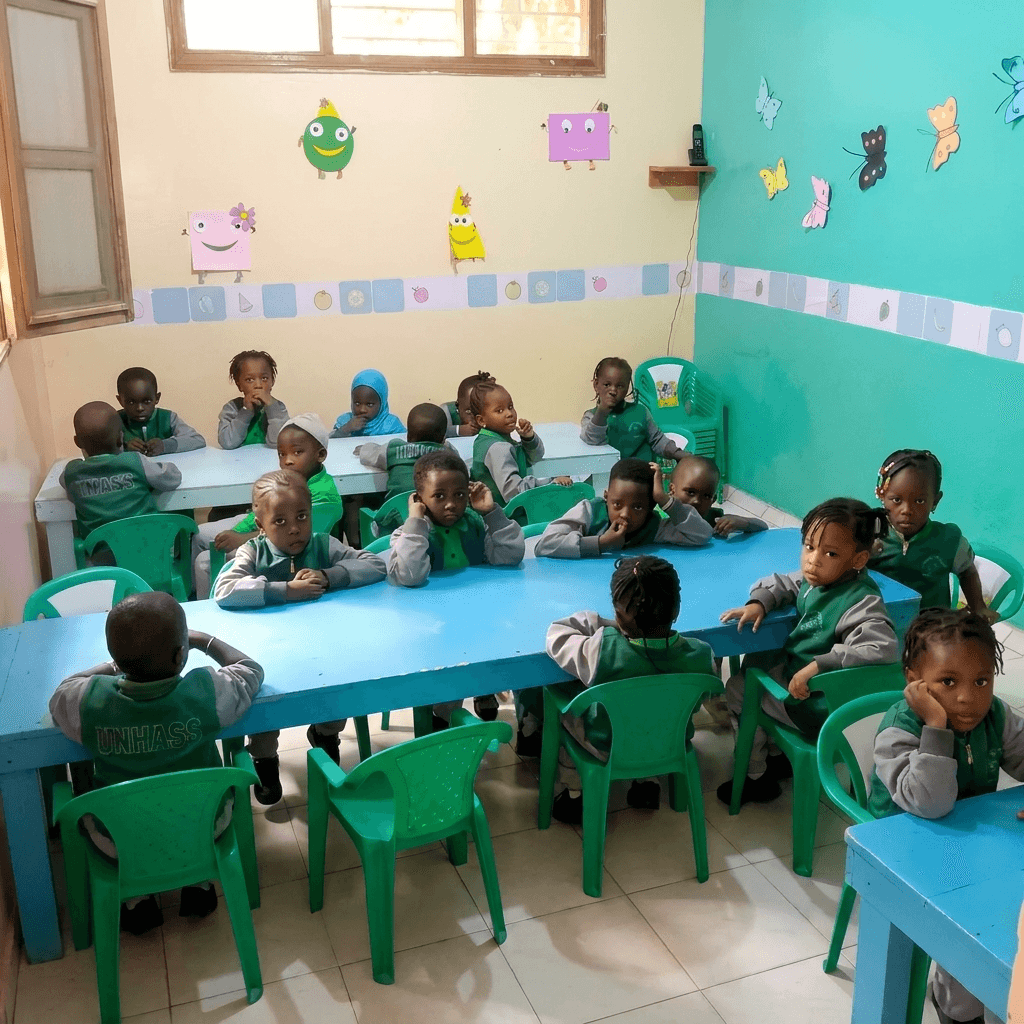 Enfants en activité préscolaire